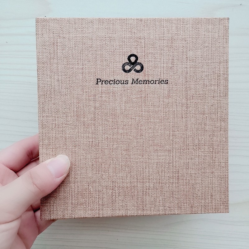 Al por mayor elegante de algodón y lino de hojas sueltas álbum de PP álbum de cine boleto de almacenamiento postal de 3 pulgadas de 5 pulgadas