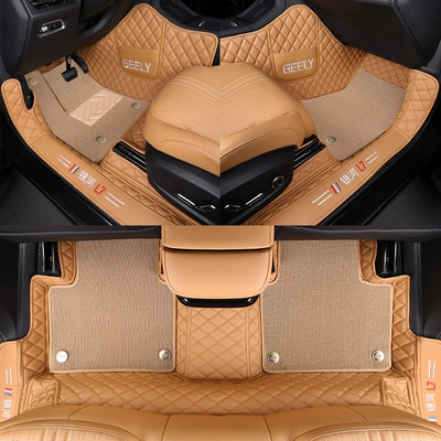 Geely Galaxy L7 full-coverage Modelə uyğun ayaqaltı - galaxy-l72024-2025-model-car-floor-mats-double-layer-foot-matsnowy-brown