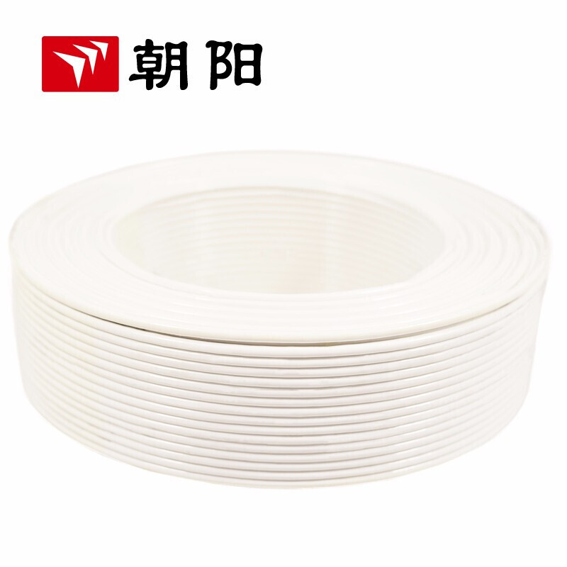 Cable eléctrico Chaoyang ZB-RVV Cable de chaqueta Cable de alimentación blanco 3 núcleos ignífugo estándar nacional 2.550 metros cuadrados