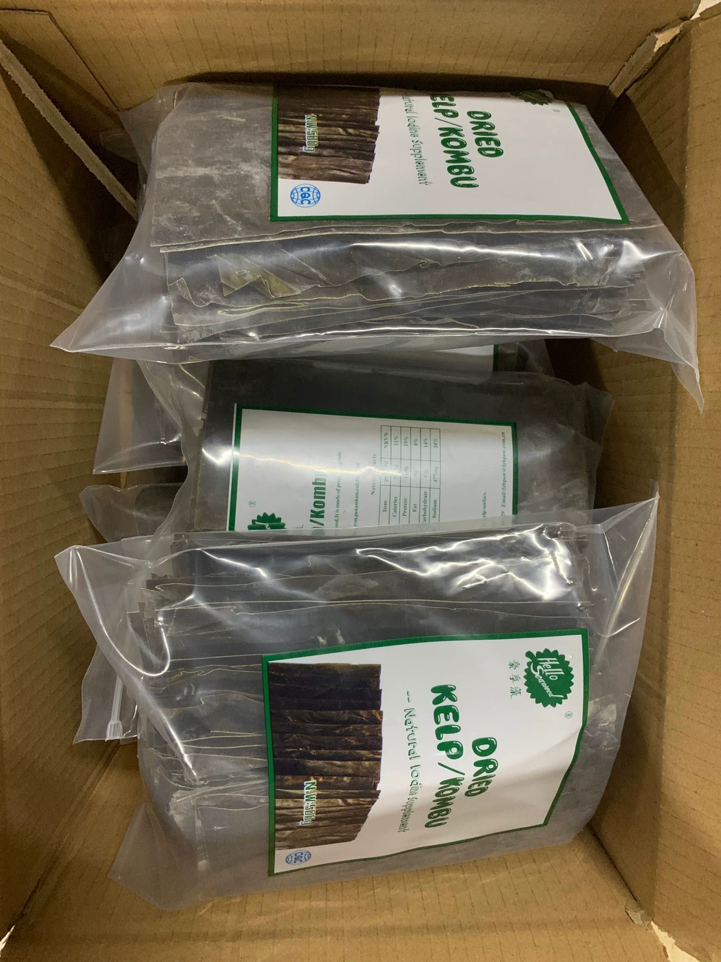 1500 г (три упаковки) сегментов водорослей Лианцзян