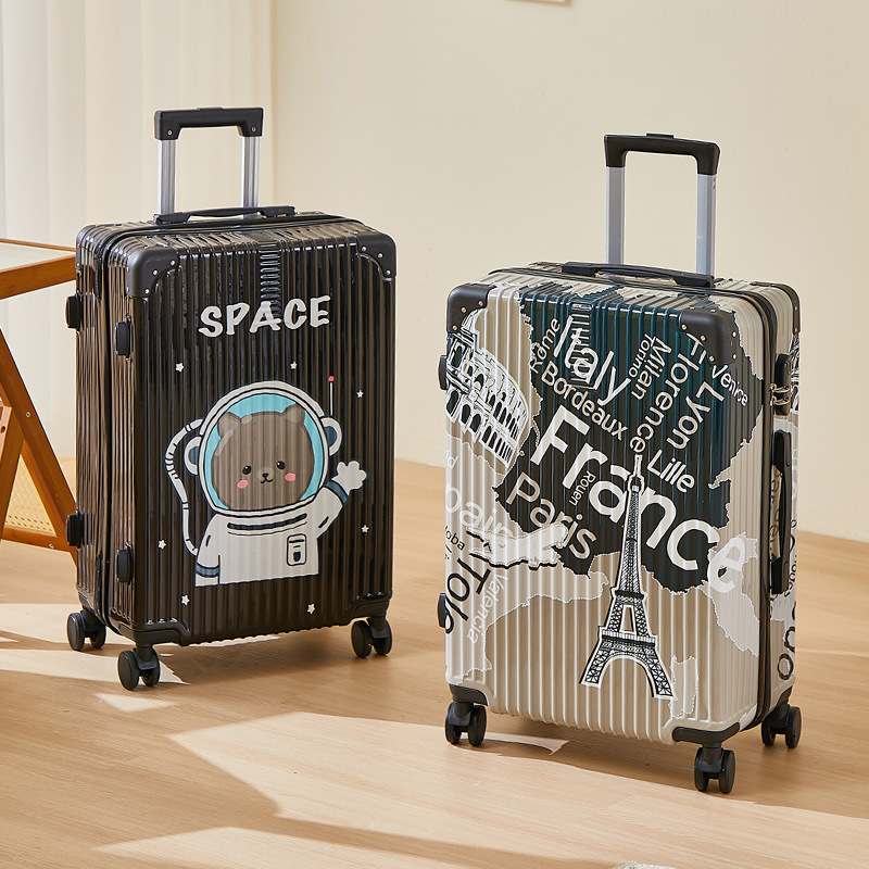 28 large capacity student suitcase new painted luggage men's 24 inch password luggage case 20 inch boarding box women