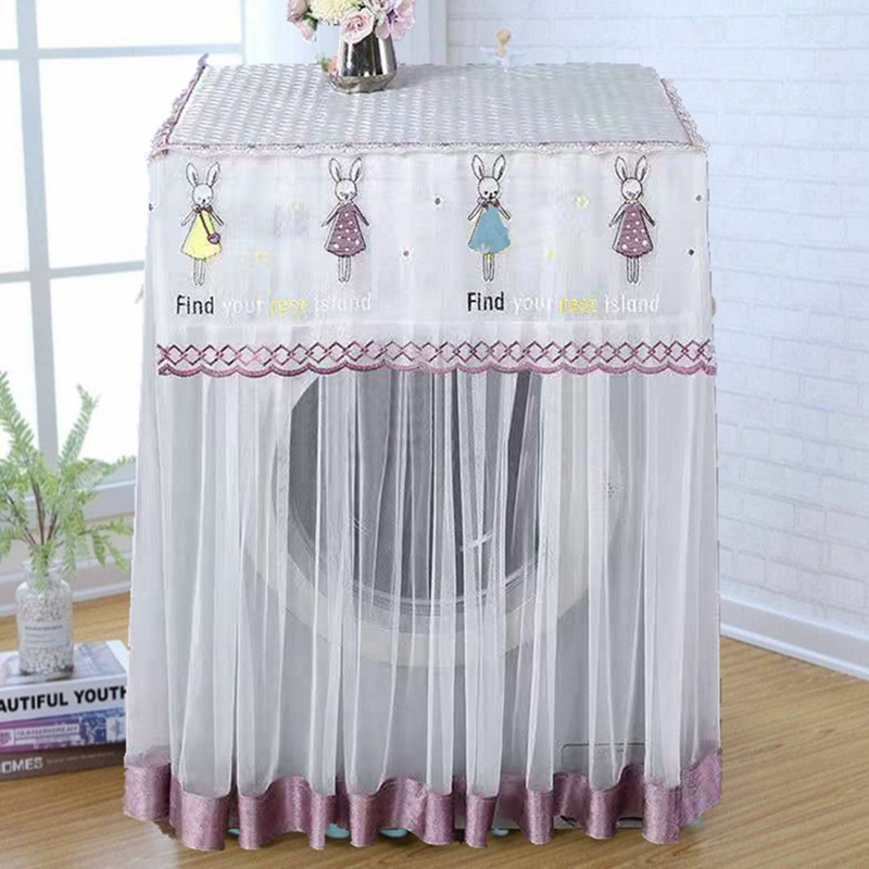 紫色兔子洗衣机罩修好