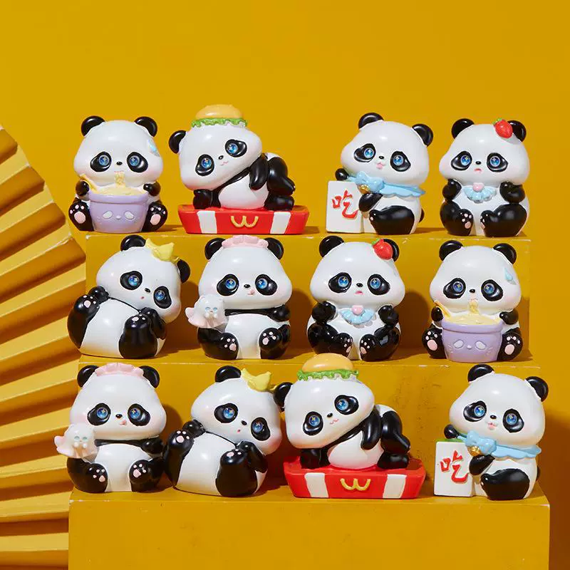 Двенадцать зодиакальных слепых коробок Симпатичные котики, НГ Panda, мальчики и девочки, новые подарки 2025 года, подарки интернет-знаменитостей