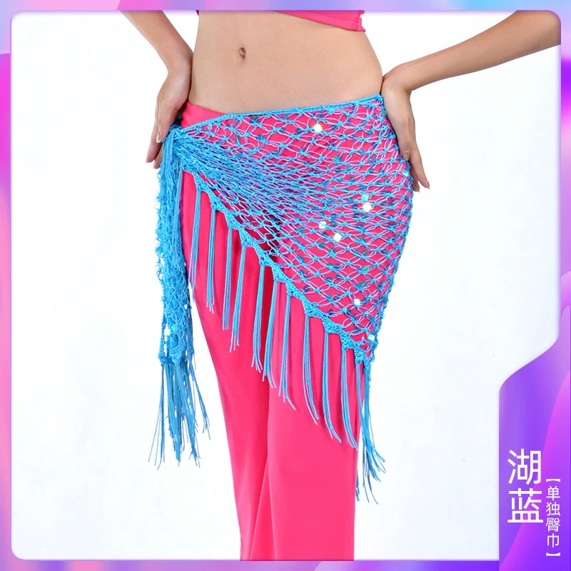 Треугольный шарф-шаль Belly Dance костюм для Belly Dance пояс для талии, хвостовой шарф сомбреро с бисером