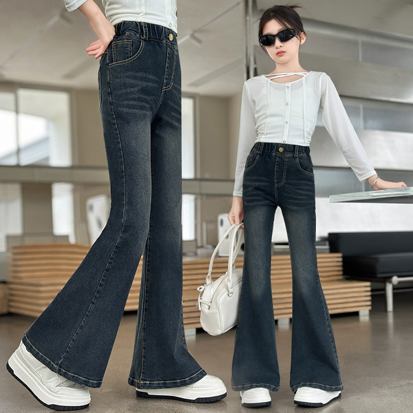 Autumn flared trousers
