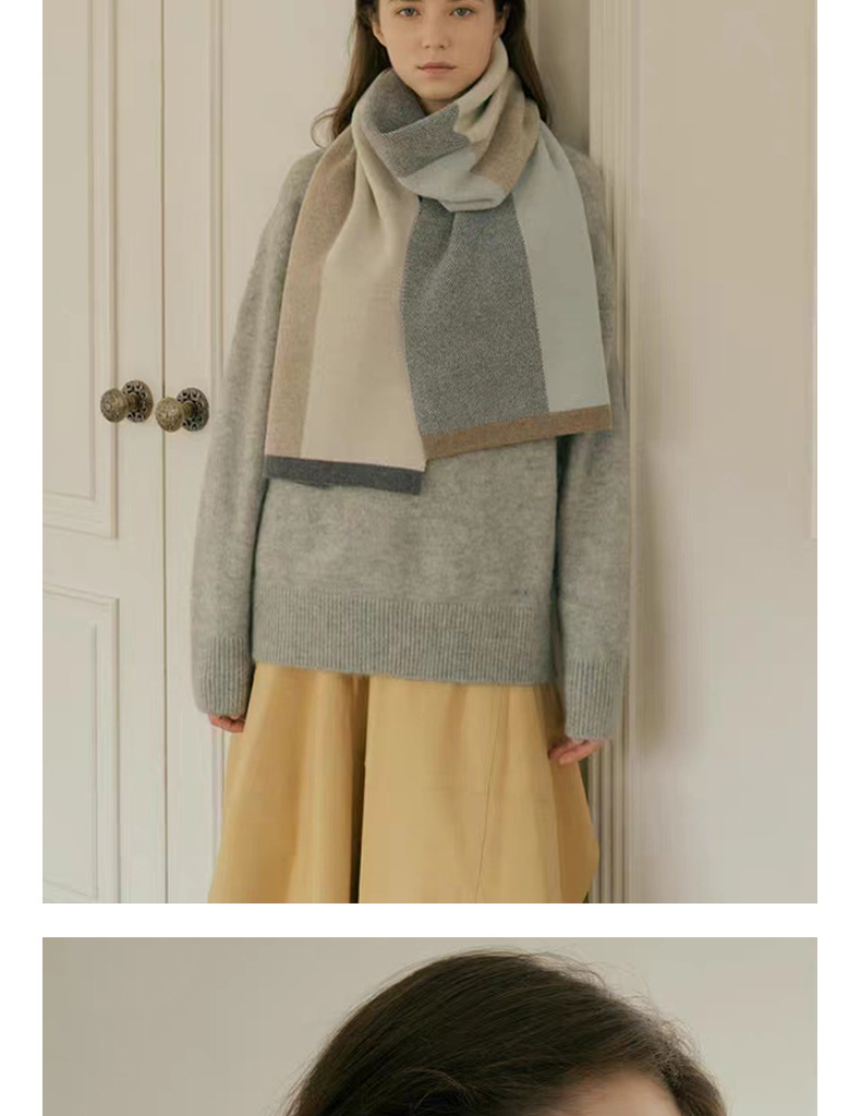 Knit Shawl And Neck Scarf Unisex Versatile Designer Style_voghion.com