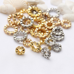 14K����ɫ΢��ʯ ����Ȧ�����Ʒ��� �ֹ�diy��朵�����Ȧ