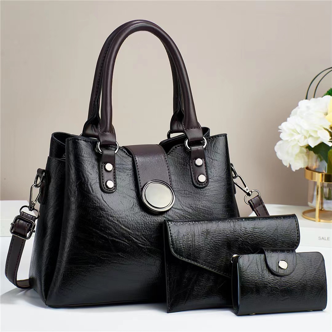 Bolso de mujer nuevo 2023 moda Comercio exterior transfronterizo moda viajero gran capacidad de tres piezas hombro mensajero bolso