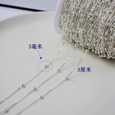 Color-preserving silver-coated silver-plated bead clip Zərgərlik ara hissələri