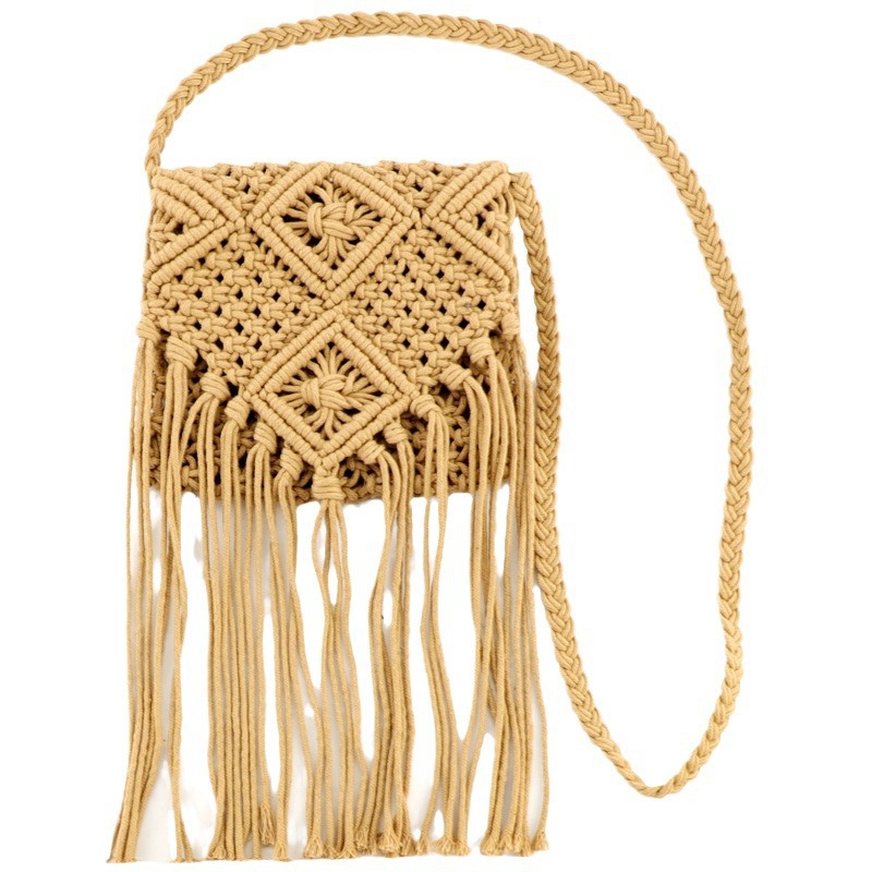 Straw beach one-shoulder bag for leisure