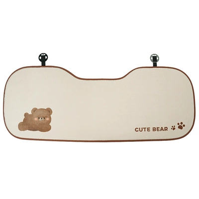 Seat cushion, seat cover Winter Plush Cute Car - rabbit-fur-three-dimensional-bear-seat-cushion-rear