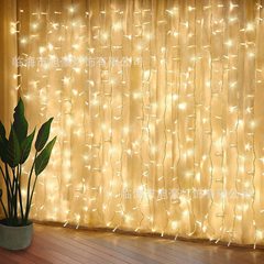 LED ストリングライト 3*3.3m ライトカーテンライトリモコンクリスマスアイスバー装飾ライトカラーライトストリングライト雰囲気ライトストリングライト