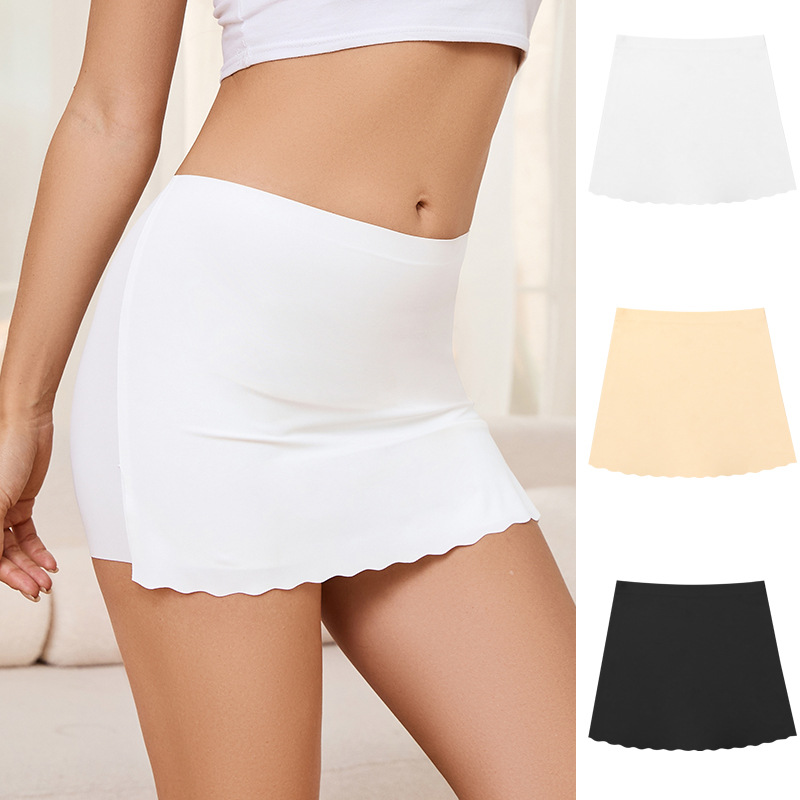 Pantalones de seguridad de ángulo plano de damas europeas y estadounidenses con doble blindaje anti-deslizamiento 2 - en - 1 con entrepierna de cintura alta