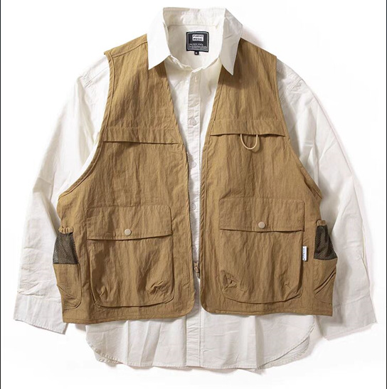 Japanese retro tactics vest for men and women
