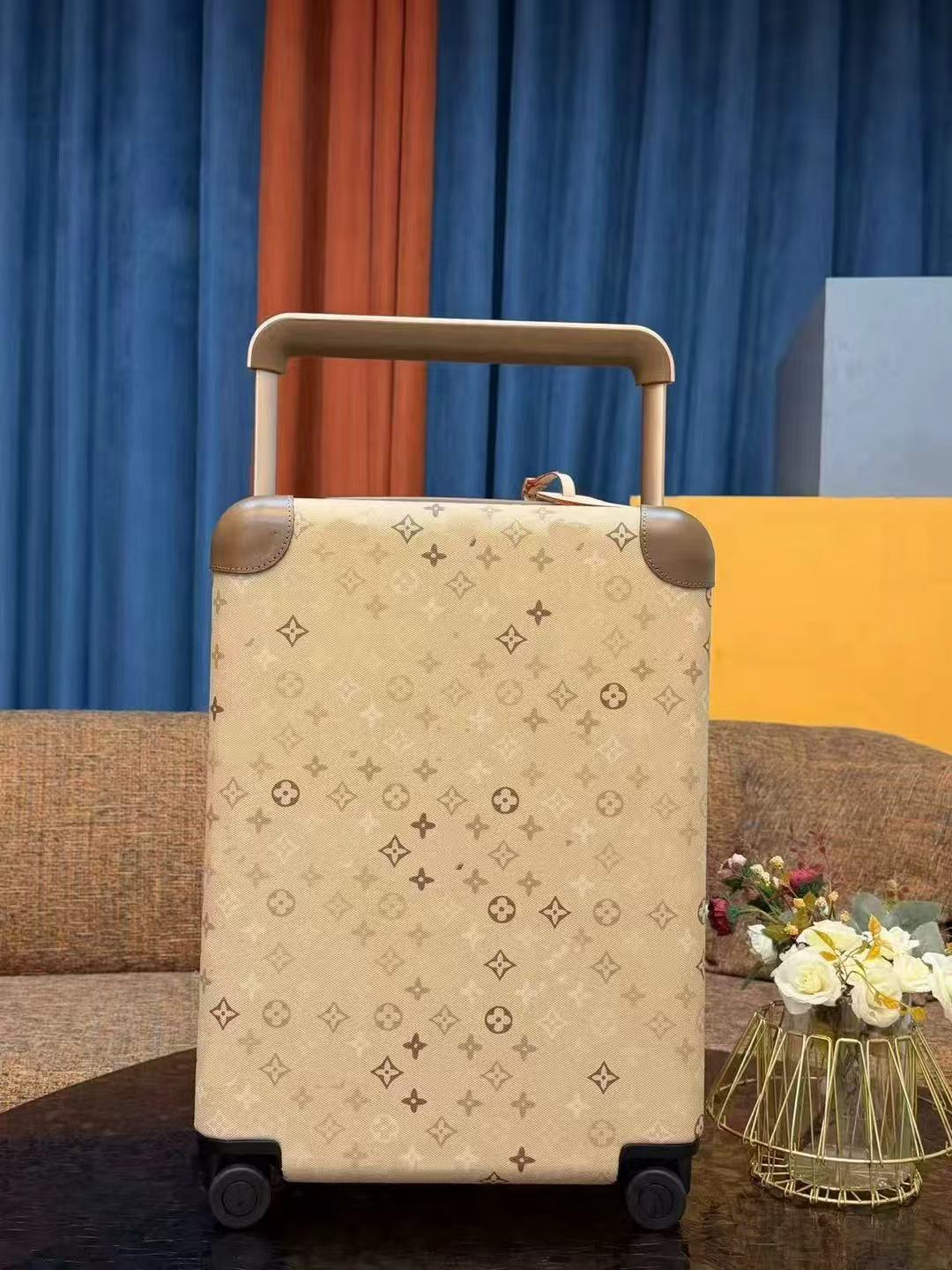 Exclusively for Foreign Trade, Lujia Horizon Series Trolley Suitcase, Horizon Coated Canvas Trolley Suitcase, 20inch Carry-On Suitcase