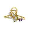Advanced hair accessory with butterfly, metal crab pin, shark, hairgrip with tassels, orchid, high-quality style, new collection