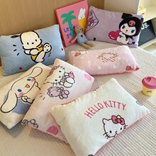 三丽鸥枕头牛奶绒可拆洗豆豆枕儿童可机洗30*50幼儿园枕头芯 冬季