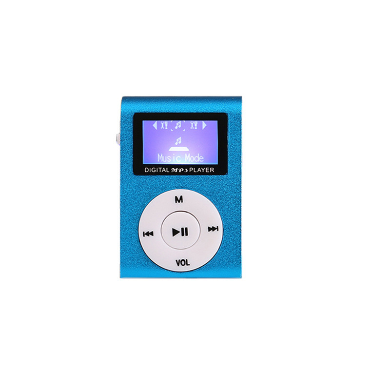 スクリーン付き金属クリップカードmp3音楽プレーヤーミニクリップmp3学生ウォークマンプレゼント卸売りmp3|undefined