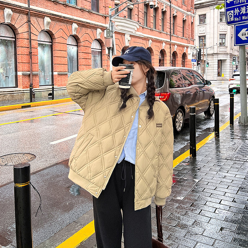 Nuevo invierno plumón de algodón mujer corto casual suelto chaqueta de algodón coreano de moda chaqueta de algodón caliente image 5