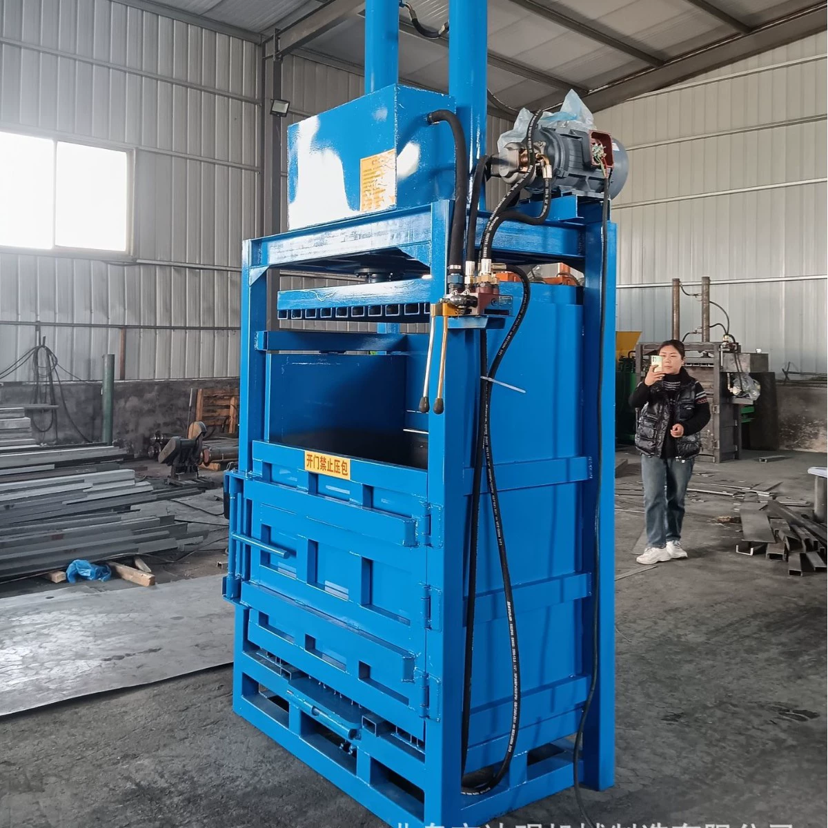 40-тонный двухцилиндровый гидравлический пресс для упаковки в перевернутые пакеты, вертикальный гидравлический пресс