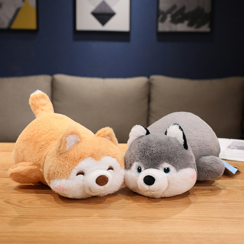 Seth Dudu Lying Down Shiba Inu Doll Plush Toy Wholesale Cute Puppy Doll Soothing Pillow Doll Gift