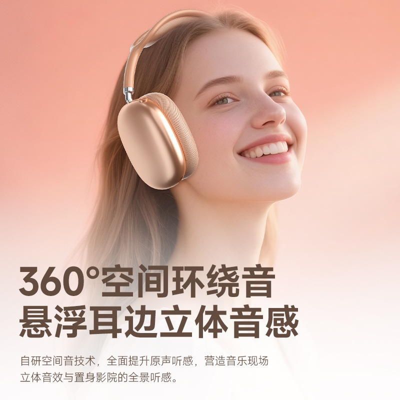 Cross-Border Head-Mounted Bluetooth Headset, Ultra-Long Standby Life, 5.4 Call Stereo Wireless Bluetooth Headset Suitable for