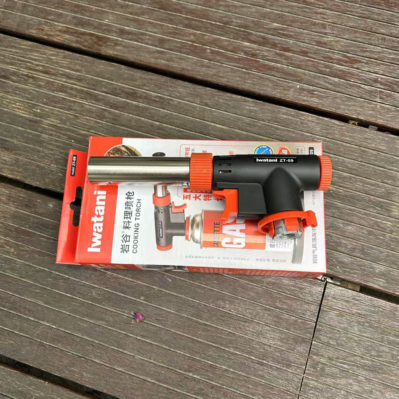 Iwatani Zt-09 Japanese Cuisine Spray Gun Portable Baking Blowtorch Charcoal Roasted Pig Hair Iwatani Zt-09 Japanese Cuisine Spray Gun Portable Baking Blowtorch Charcoal Roasted Pig Hair