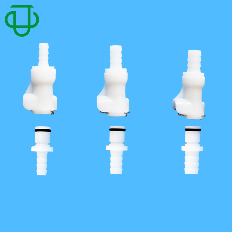 集优品质L系列大通径单向截止POM塑料公母对接快插接头组批发双头