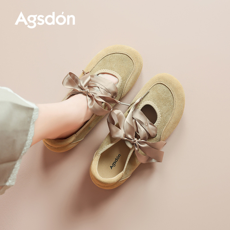 Zapatos deportivos de Augu Shion, zapatos deportivos de mujer, 2025 nuevos zapatos retrógrados franceses de otoño, zapatos de entrenamiento de un solo pie