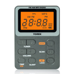 国境を越えたソースミニポータブルfm/amスクリーン表示ポケットラジオ充電可能