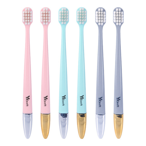 Nano-magnetic toothbrush, wide-head soft-bristle toothbrush and gum care household toothbrush, department store wholesale adult toothbrush