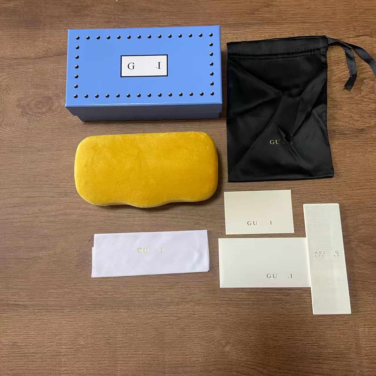 Inventario al por mayor nueva caja de gafas de alta calidad, caja de gafas de sol de alta gama, caja de gafas de sol, caja de paquete completa