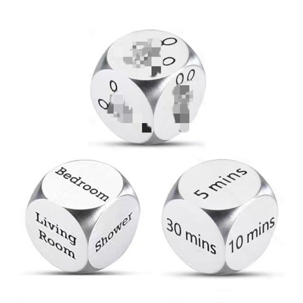 Cross-Border Hot-Selling Decision-Making Dice Made of Stainless Steel, Valentine's Day Gift, Date Night Personalized Gift, Christmas Gift