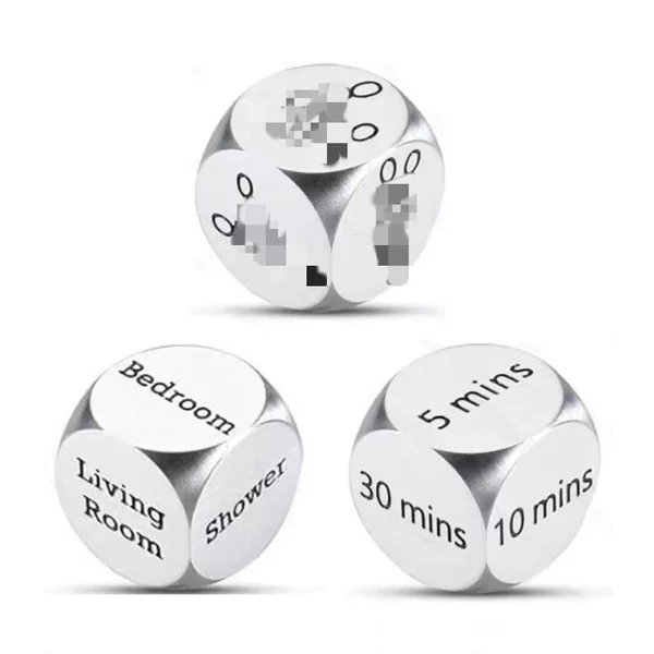 Cross-Border Hot-Selling Decision-Making Dice Made of Stainless Steel, Valentine's Day Gift, Date Night Personalized Gift, Christmas Gift