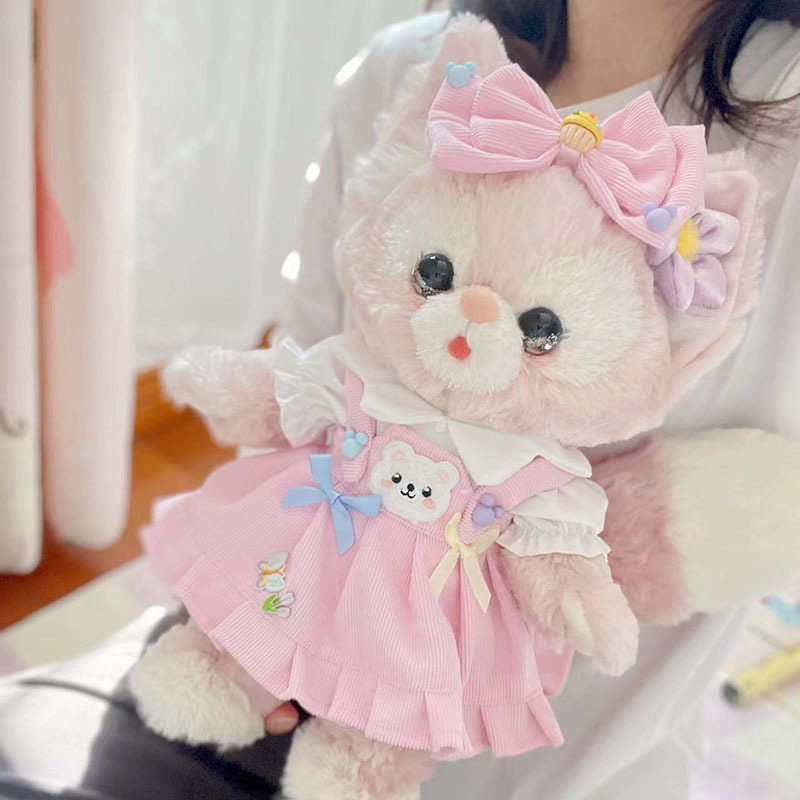 핑크 랜턴 벨벳 서스펜더 스커트 슈트