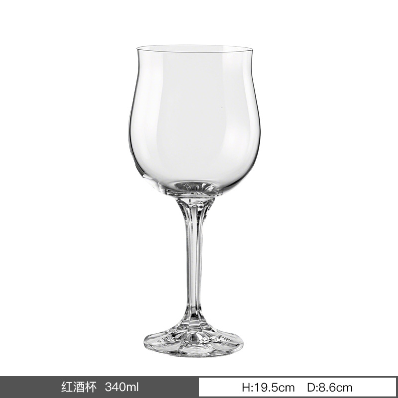 Importación checa sin plomo cristal taza de pie alto fábrica personalizada LOGO restaurante doméstico hotel al por mayor personalizado