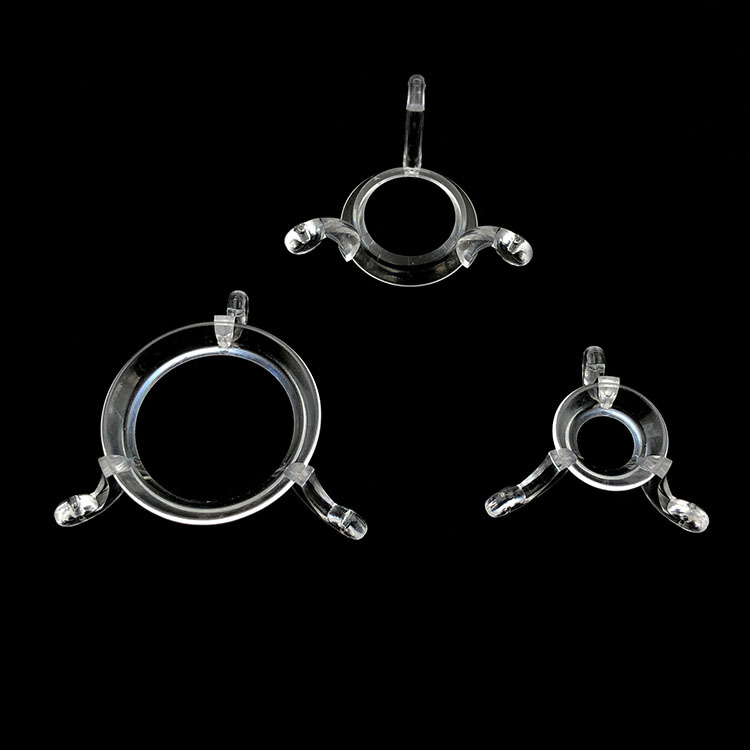 新款透明三角球座水晶玻璃球座架子底座展示架