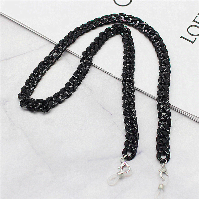 Daily Occasion Acrylic Material Fashion Gradient Color Arylic Unisex Glasses Chain