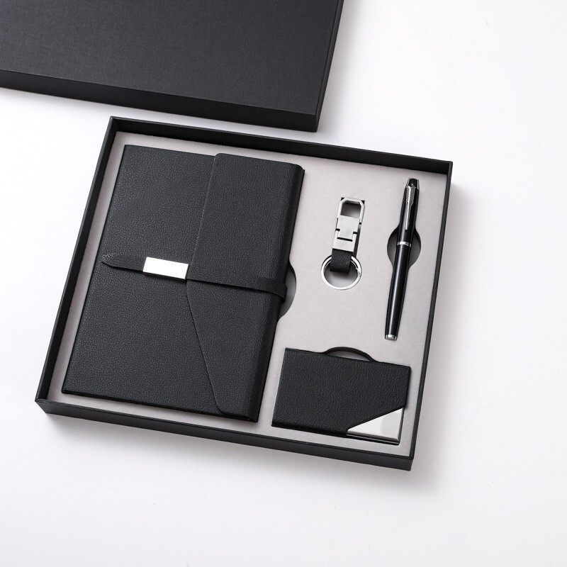 ビジネス a5pu ノートブックロック魔法瓶カップギフトボックスセットカスタムロゴ名刺ホルダー傘企業記念品|undefined