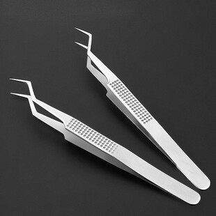Stainless Steel Chip Tin Planting Tweezers, Chip-Specific Tweezers, Anti-Corrosion and Heat-Resistant Special Tip Repair Tools, Extended Tweezers