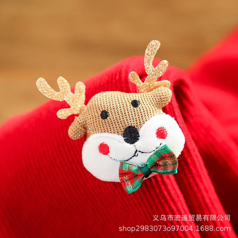 Niños de primavera y otoño festivo rojo pantimedias bebé niña de 100 días de edad pantalones bajos bebé dibujos animados Navidad Año Nuevo Calcetines