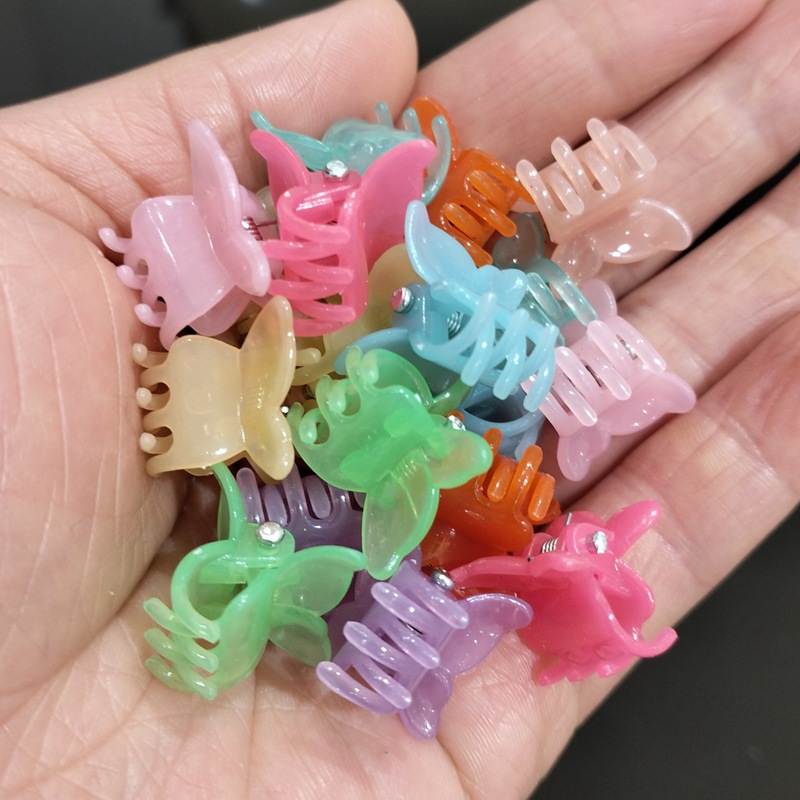 1.5cm 캔디 컬러 나비 혼합