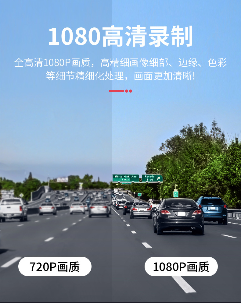 Sürüş kaydedici 4 lens HD 1080P gece görüşü geliştirilmiş wifi cep telefonu ara bağlantı park izleme