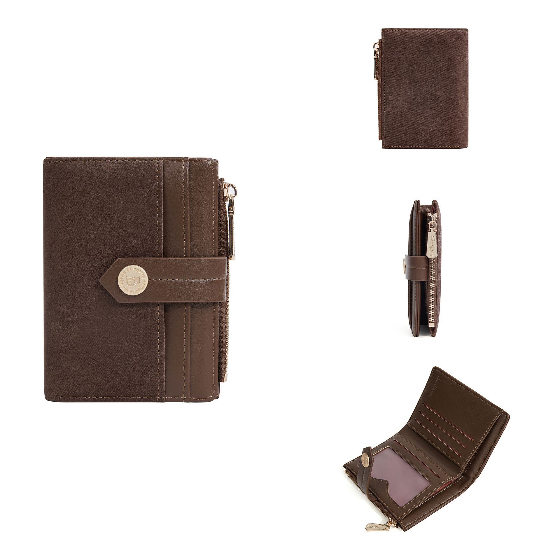 ウォレット カード ホルダー オールインワン レディース クロスボーダー 学生 レディース ハイエンド ショート インスタイル カード ホルダー ジッパー バッグ 小銭入れ