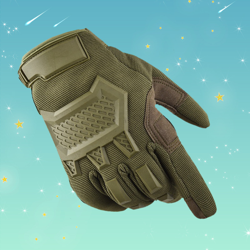 Guantes deportivos para hombres y mujeres montañismo al aire libre antideslizante motocicleta dedo completo protector resistente al desgaste pantalla táctil guantes tácticos