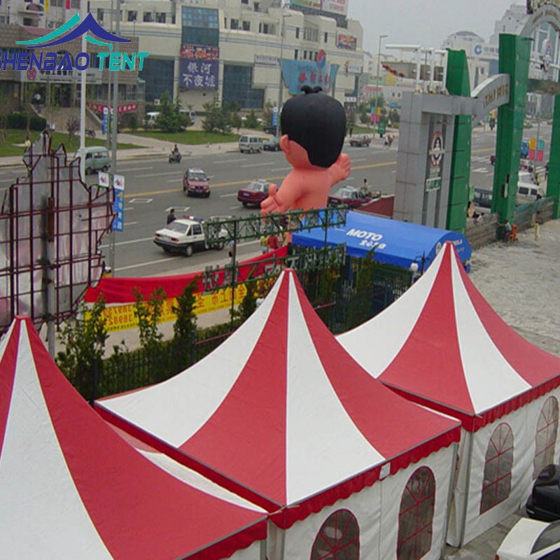 展览广告活动尖顶帐篷 4x4米移动四角吊顶宝塔帐篷