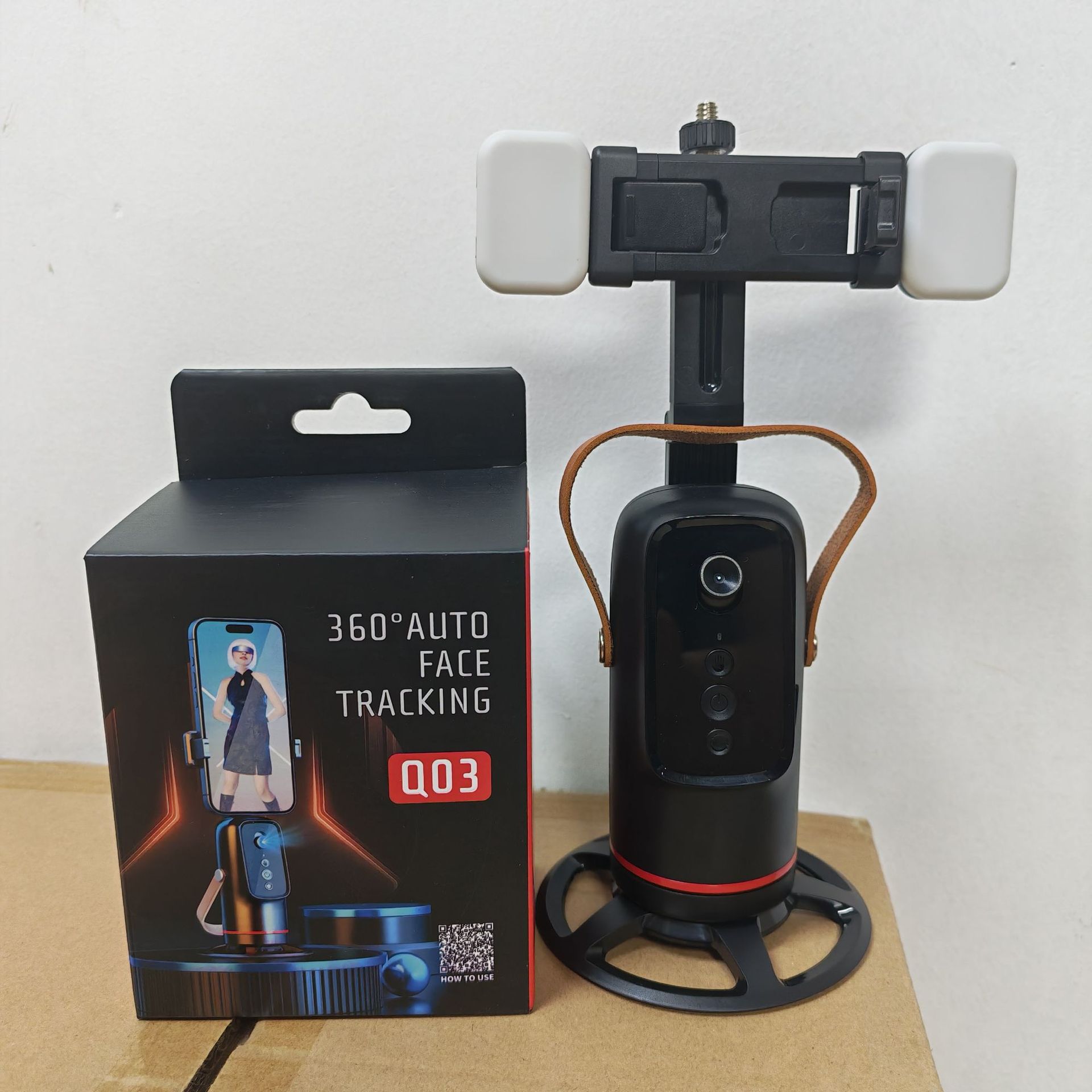 Estabilizador Gimbal con Seguimiento AI Q03 360 Grados de ABS con Control Remoto para Transmisión en Vivo image 9