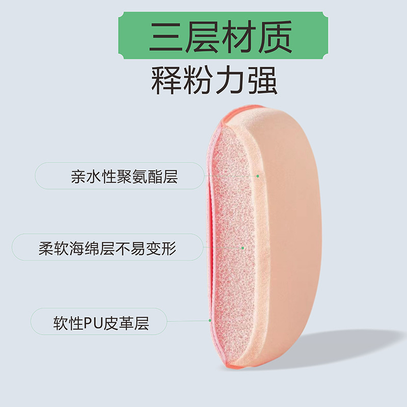 Nuevo pulgar aire cojín mini corrector Fundación puff dedo tamaño pequeño puff mini agua gota mojado y seco BB