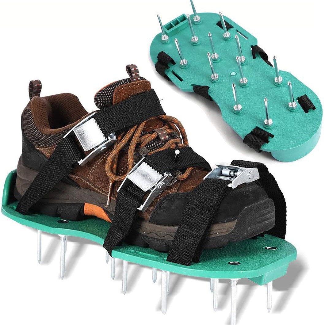 源头工厂新型草地松土鞋锌合金扣草地鞋氧气地金属扣钉鞋