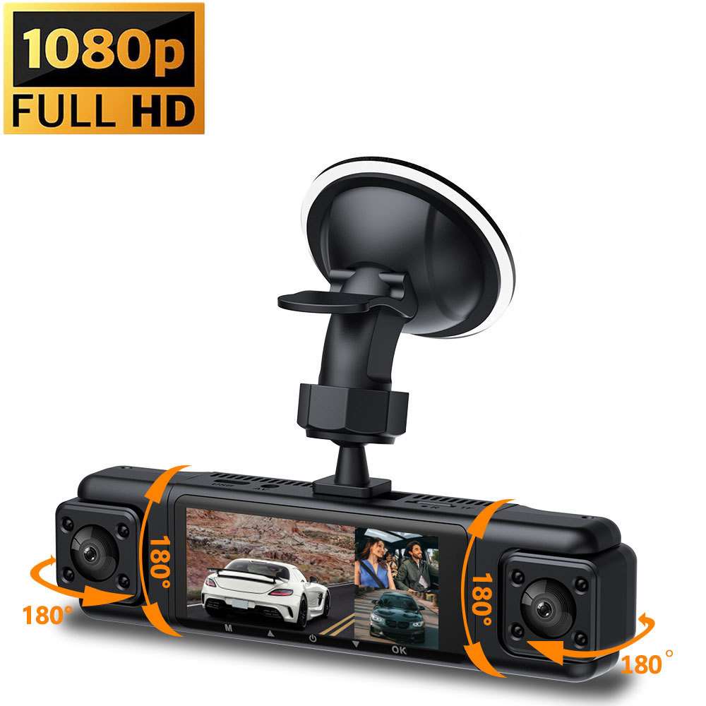 Cross-Border Four-Lens Driving Recorder, High-Definition 1080P Wide-Angle Night Vision, Wifi In-Car Front and Rear Vehicle Recorder
